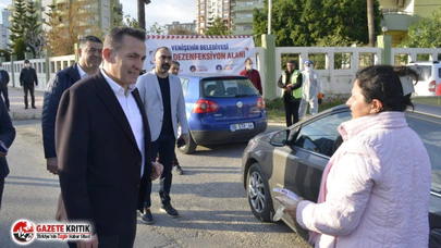 BAŞKAN ÖZYİĞİT, KORONAVİRÜS FARKINDALIĞI İÇİN SAHAYA ÇIKTI