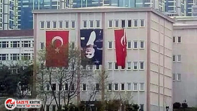 Atatürk’ün resmini ters asan üniversiteden açıklama: Bir anlık dikkatsizlik!