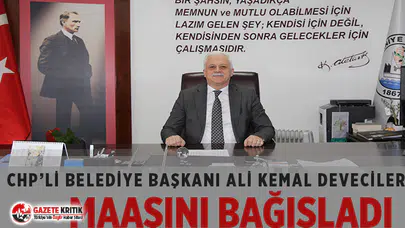 CHP'li Belediye Başkanı maaşını salgın yardım kampanyasına bağışladı