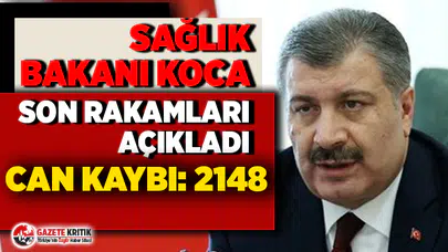 Türkiye'de koronavirüsten hayatını kaybeden kişi sayısı 2 bin 148'e yükseldi