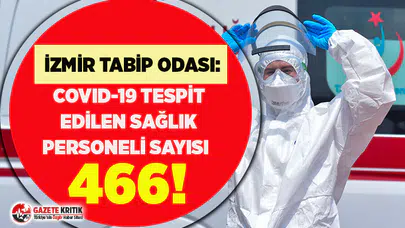 İzmir Tabip Odası: Şehirde Koronavirüs tespit edilen sağlık çalışanı sayısı 466'ya ulaştı