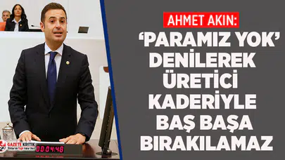 CHP'li Ahmet Akın zeytin üreticisinin sesi oldu