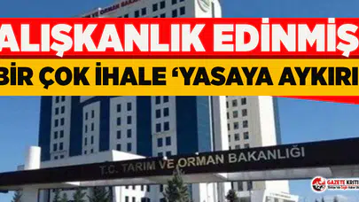 Tarım ve Orman Bakanlığı’nın ihalede pazarlık alışkanlığı