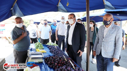 BAŞKAN TÜRKYILMAZ’DAN CUMA PAZARINA ZİYARET