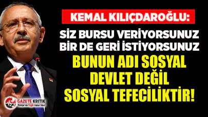Kemal Kılıçdaroğlu'ndan "KYK borçları silinsin" çağrısı!