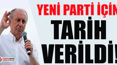 Muharrem İnce'nin parti kuracağı tarih açıklandı!