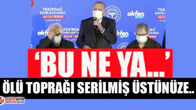 Törende alkışlanmayan Erdoğan salondakilere sitem etti!