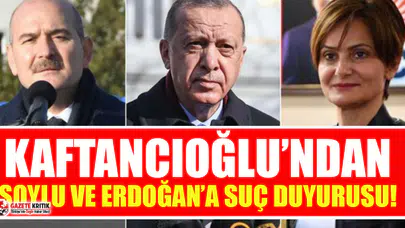 Kaftancıoğlu'ndan Erdoğan ve Soylu'ya tazminat davası