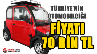 İşte Türkiye'nin 70 bin TL'lik sıfır km elektrikli arabacığı