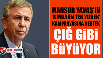 Mansur Yavaş'ın ‘6 Milyon Tek Yürek’ kampanyasına destek büyüyor