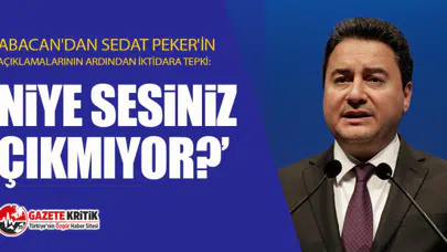Babacan'dan Sedat Peker'in 7. videosunun ardından iktidara tepki: Daha ne olması gerekiyor?