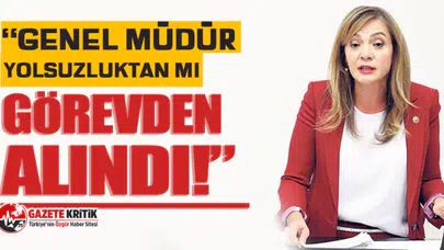 CHP'li Gamze Akkuş İlgezdi: Genel Müdür yolsuzluktan mı görevden alındı?