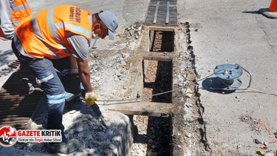 Bodrum'da yağmur suyu hattı çalışmaları sokak sokak devam ediyor