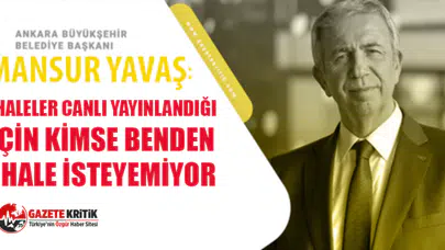 Mansur Yavaş: İhaleler canlı yayınlandığı için kimse benden ihale isteyemiyor