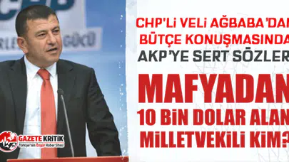 CHP'li Veli Ağbaba’dan bütçe konuşmasında AKP’ye sert sözler!