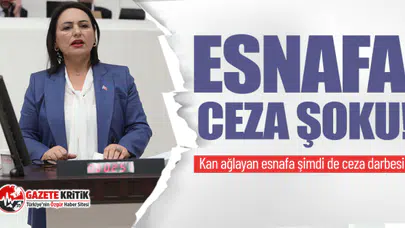 CHP'li Müzeyyen Şevkin: Kan ağlayan esnafa şimdi de ceza darbesi!
