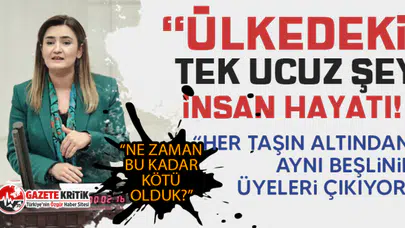 CHP'li Sevda Erdan Kılıç: “Ülkedeki tek ucuz şey: İnsan hayatı!”