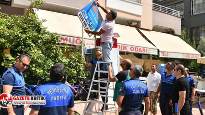 Yenişehir Belediyesinden yabancı tabela denetimi