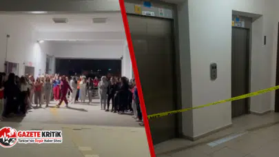 Halatları kopan yurt asansörü zemine çakıldı, 4 öğrenci son anda kurtuldu