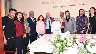 Mamak Belediye Başkanı Veli Gündüz Şahin, ilk nikahını kıydı