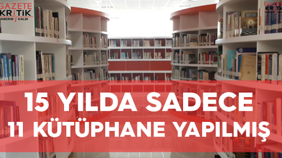 15 YILDA SADECE 11 KÜTÜPHANE YAPILMIŞ
