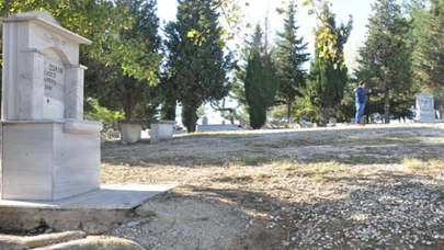 Mezarlıktaki çeşmelerin muslukları çalındı