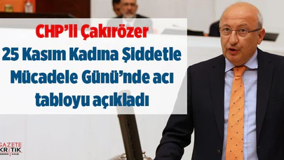 CHP'li Çakırözer 25 Kasım Kadına Şiddetle Mücadele Günü'nde acı tabloyu açıkladı