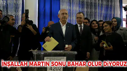 Kemal Kılıçdaroğlu: İnşallah martın sonu bahar olur diyoruz