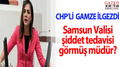 CHP'li Gamze İlgezdi'den önerge: Samsun Valisi şiddet tedavisi görmüş müdür?