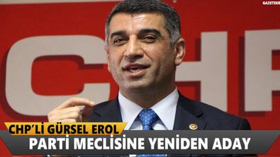 CHP Tunceli Milletvekili Gürsel Erol, parti meclisine yeniden aday