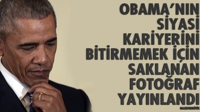 Obama'nın siyasi kariyerini bitirmemek için saklanan fotoğraf yayınlandı