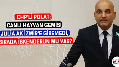 CHP'Lİ POLAT: CANLI HAYVAN GEMİSİ JULİA AK İZMİR'E GİREMEDİ, SIRADA İSKENDERUN MU VAR?