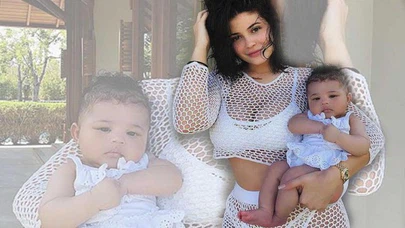 Kylie Jenner kızının 22 bin dolarlık ayakkabı koleksiyonunu gösterdi