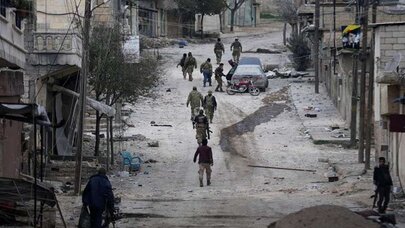 Reuters TSK'nın ele geçirdiği Raco'dan bu kareleri geçti
