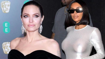 Angelina Jolie ve Kim Kardashian'ın gençlik halleri şaşırttı