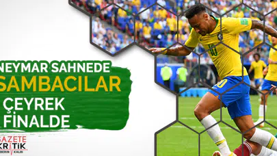Sahne Neymar'ın: Sambacılar çeyrek finalde
