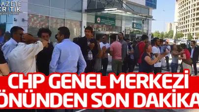 CHP Genel Merkezi önünde eylem