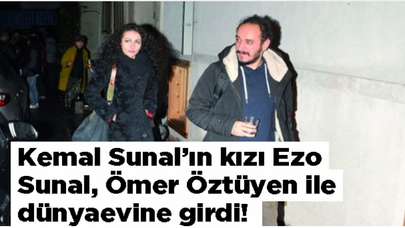 Kemal Sunal'ın kızı Ezo Sunal, Ömer Öztüyen ile dünyaevine girdi!