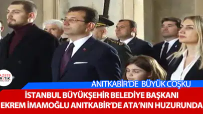 İSTANBUL BÜYÜKŞEHİR BELEDİYE BAŞKANI EKREM İMAMOĞLU ANITKABİR'DE ATA'NIN HUZURUNDA