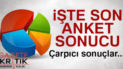 SON SEÇİM ANKETİNE GÖRE TABLO KRİTİK