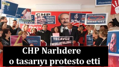 CHP Narlıdere tasarıyı protesto etti