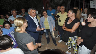 Go-Kart pisti için gece yarısı eylem