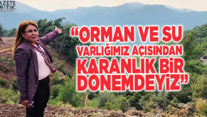 GÜLİZAR BİÇER KARACA:ORMAN VE SU VARLIĞIMIZ AÇISINDAN KARANLIK BİR DÖNEMDEYİZ