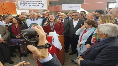 CHP Parti Meclisi Üyesi Gamze Pamuk Ateşli: Sözümüz bir, şeker fabrikaları vatandır; vatan satılmaz