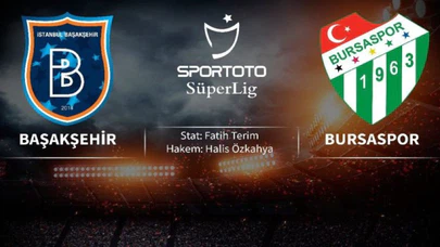 Başakşehir – Bursaspor | İlk 11'ler belli oldu…