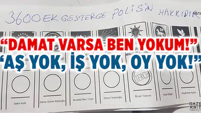 ÇETİN ARIK GEÇERSİZ OYLARDAKİ MESAJLARA DİKKAT ÇEKTİ