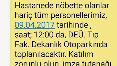 Hastane personeline Erdoğan mitingi dayatması: Katılım zorunlu