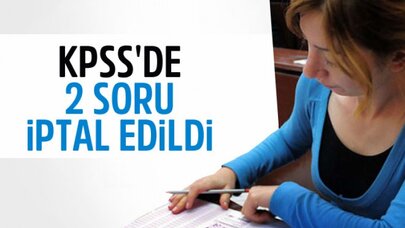 ÖSYM, KPSS'de İki Sorunun İptaline Karar Verdi