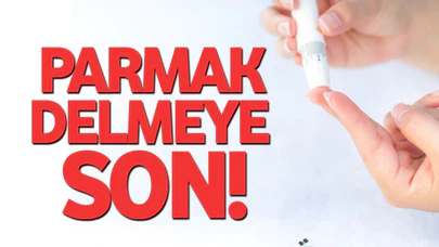 Şeker ölçümünde parmak delmeye son