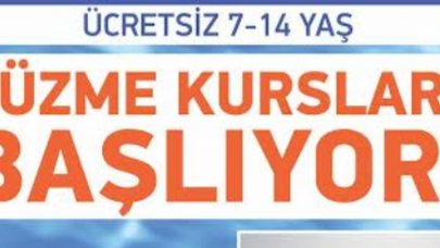 ÜCRETSİZ YÜZME KURSLARI BAŞLIYOR